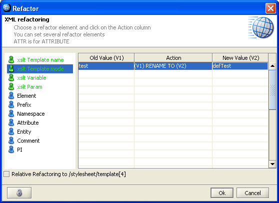refactoring for XSLT