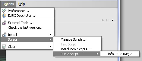Run a Script for EditiX XML Editor 2015