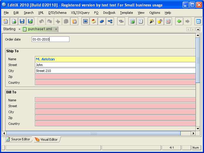 editix form editor