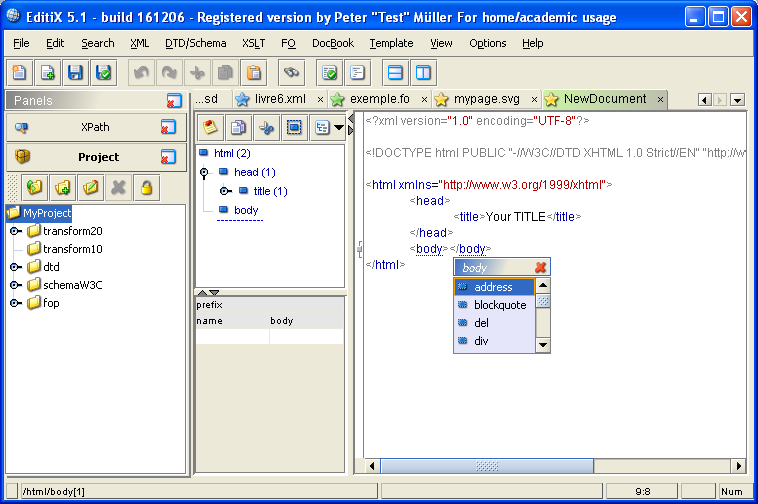 xhtml-editor