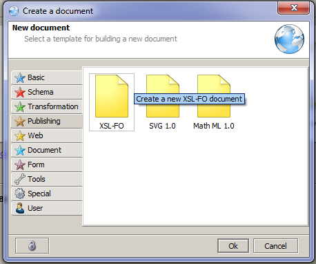 xml file dialog