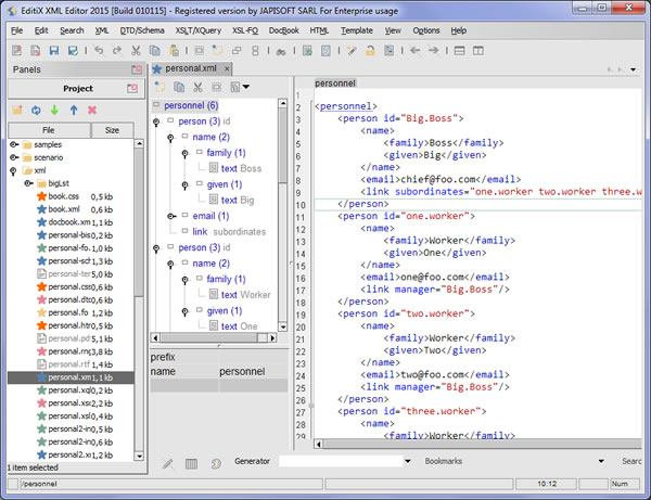 editix xml editor 2015