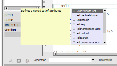 editix write a sequence content assistant