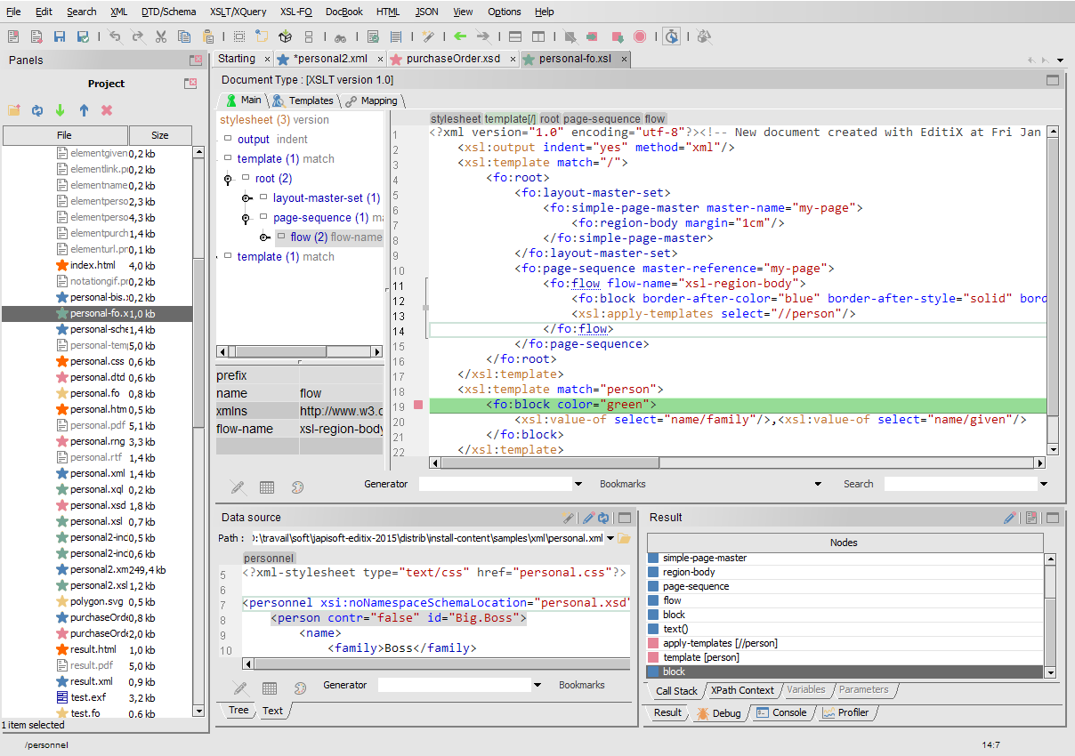 EditiX XML Editor (for Linux/Unix) 2023 full